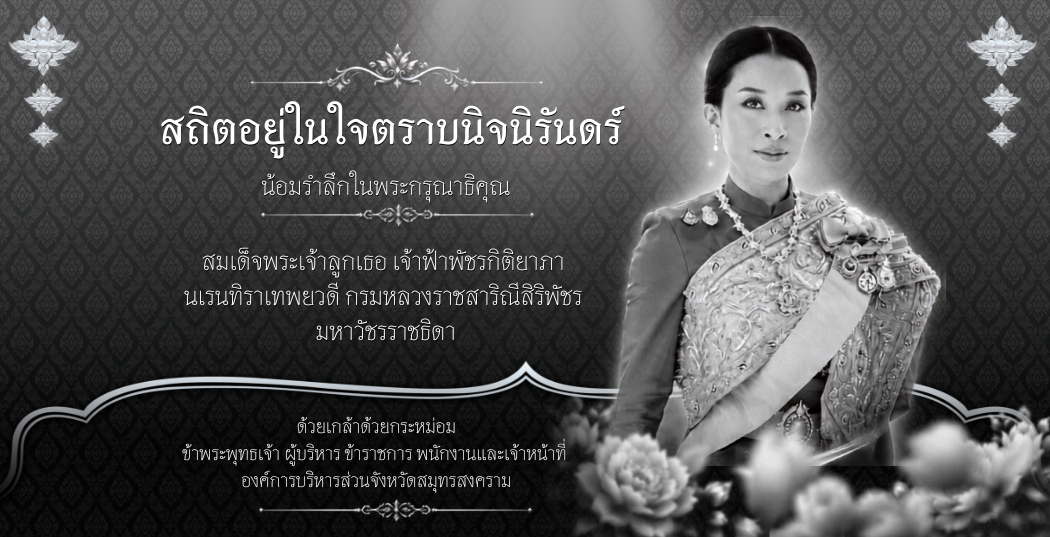 น้อมรำลึกในพระกรุณาธิคุณ สมเด็จพระเจ้าลูกเธอ เจ้าฟ้าพัชรกิติยาภา นเรนทิราเทพยวดี กรมหลวงราชสาริณีสิริพัชร มหาวัชรราชธิดา
